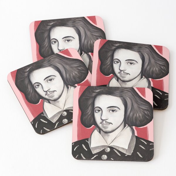 Item preview, English Playwright Christopher Marlowe - blue - illustration  designed and sold by Litstoy.