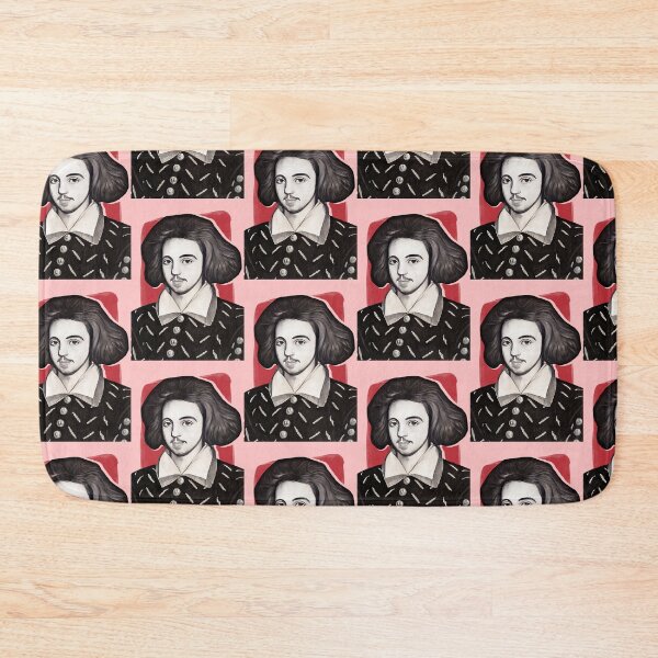 Item preview, English Playwright Christopher Marlowe - blue - illustration  designed and sold by Litstoy.