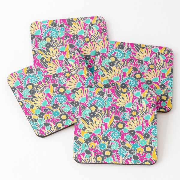 Item preview, Doodles, Spring Garden, Pink background designed and sold by Alex  Blud.