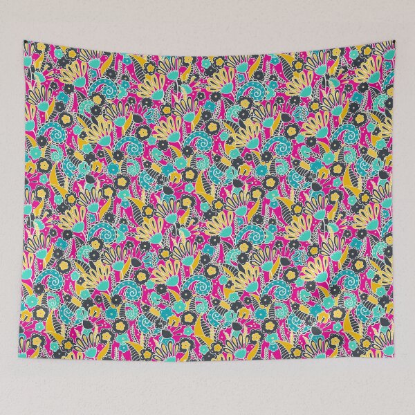 Item preview, Doodles, Spring Garden, Pink background designed and sold by Alex  Blud.