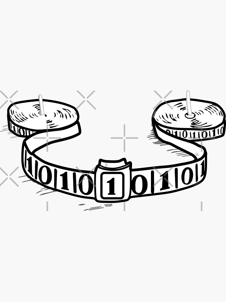 Thumbnail 3 of 3, Sticker, Turing machine designed and sold by nando270.