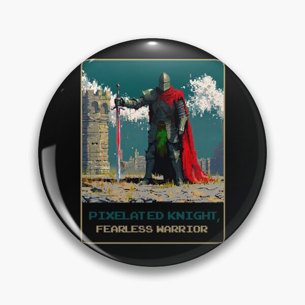 Item preview, Pixelated Knight, Fearless Warrior designed and sold by MagicAxe.