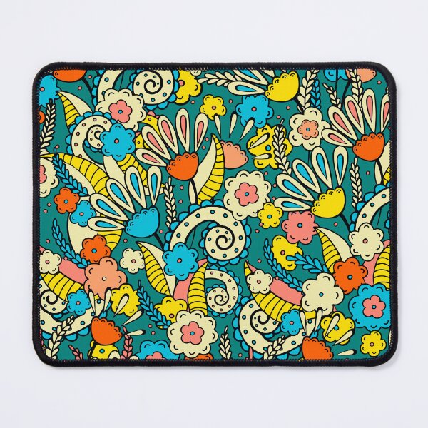 Item preview, Doodles, Spring Garden, Emerald background designed and sold by Alex  Blud.