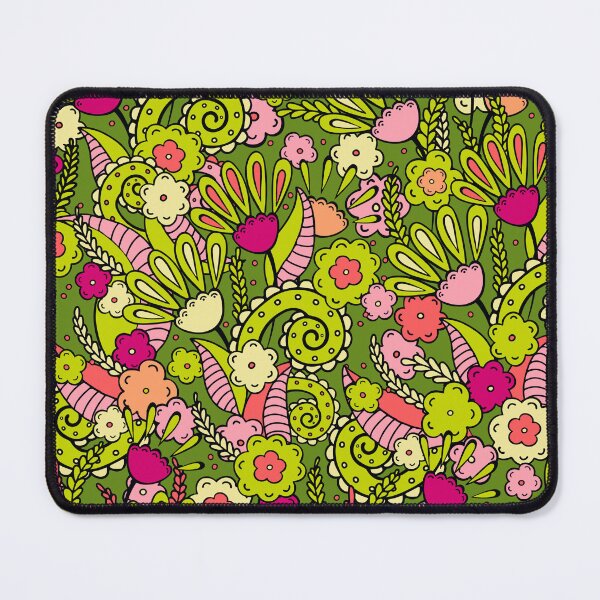 Item preview, Doodles, Spring Garden, Dark green background designed and sold by Alex Blud.
