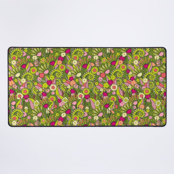 Item preview, Doodles, Spring Garden, Dark green background designed and sold by Alex Blud.