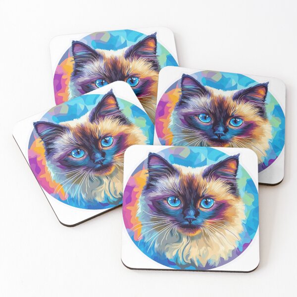 Item preview, Ragdoll cat // Ragdoll cat cute design // Ragdoll cat Cat mats, Ragdoll cat pet bandanas, Ragdoll cat cute Poster designed and sold by SMARTKIT  DESIGNAGENCY.
