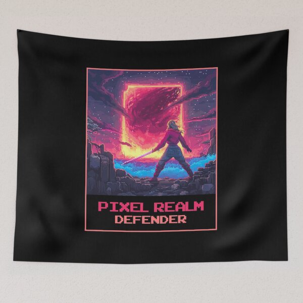 Item preview, Pixel Realm Defender designed and sold by MagicAxe.