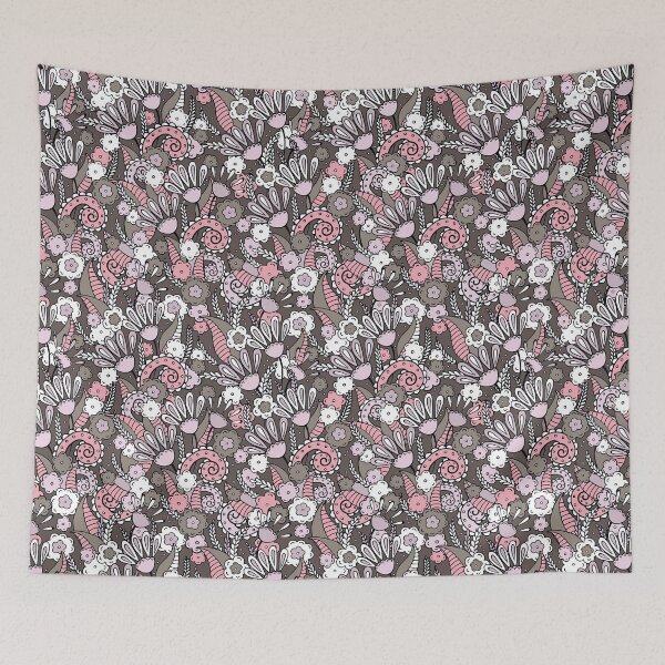 Item preview, Doodles, Spring Garden, Brown background designed and sold by Alex  Blud.