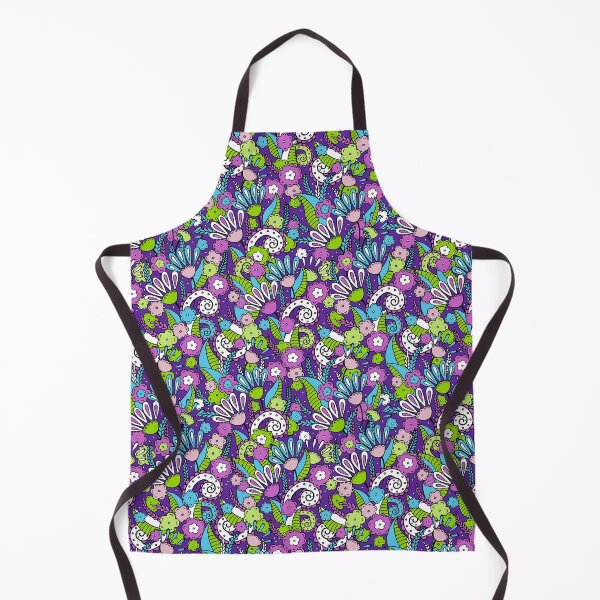 Item preview, Doodles, Spring Garden, Dark purple background designed and sold by Alex Blud.