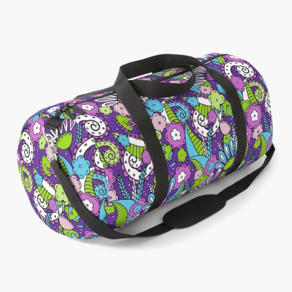 Item preview, Doodles, Spring Garden, Dark purple background designed and sold by Alex  Blud.