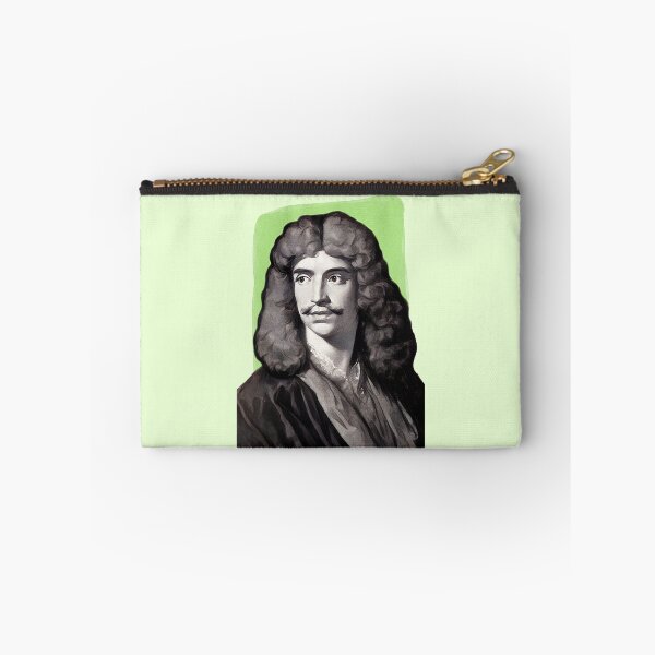 Item preview, French Playwright Molière - mint Green - illustration  designed and sold by Litstoy.
