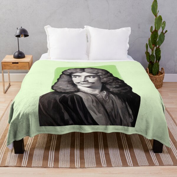 Item preview, French Playwright Molière - mint Green - illustration  designed and sold by Litstoy.