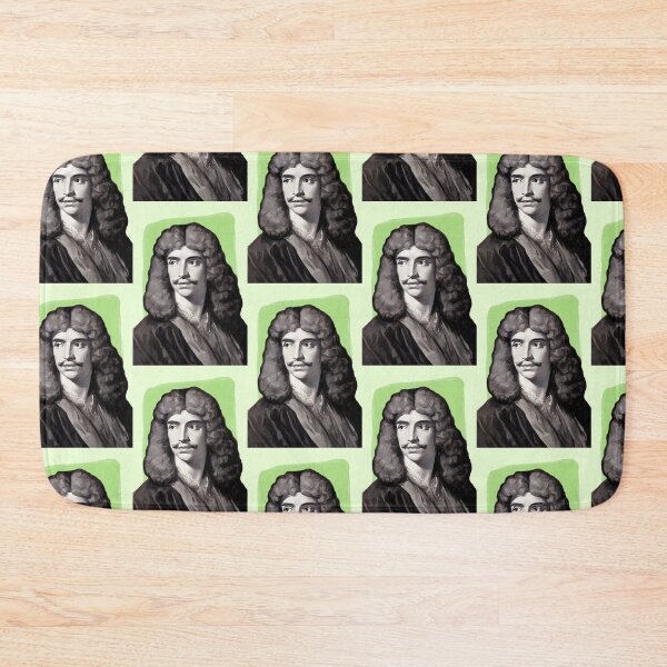 Item preview, French Playwright Molière - mint Green - illustration  designed and sold by Litstoy.