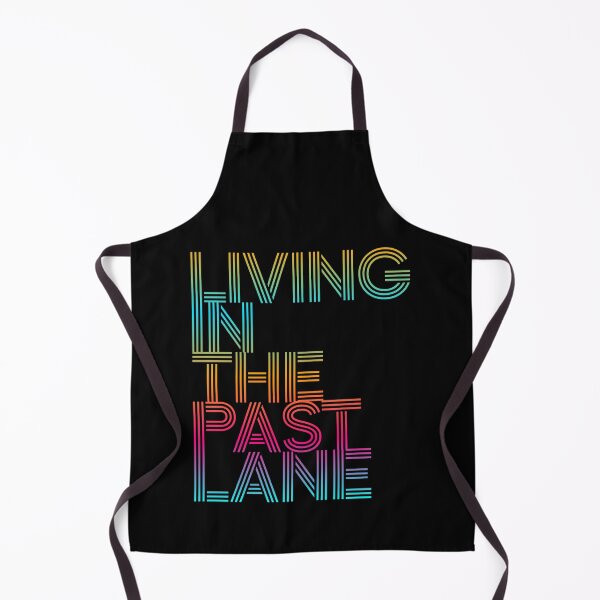 Item preview, LIVING IN THE PAST LANE funny older age retro vintage typo art design designed and sold by Jt41.