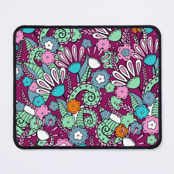 Item preview, Doodles, Spring Garden, Burgundy background designed and sold by Alex  Blud.