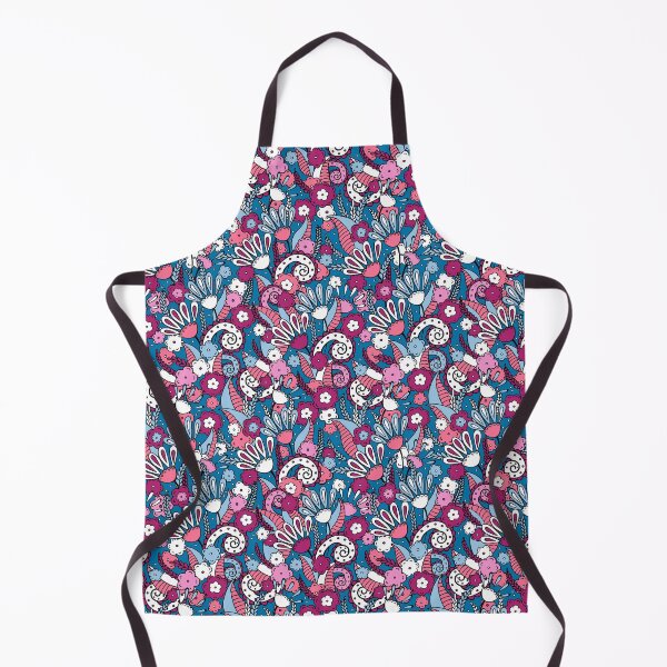 Item preview, Doodles, Spring Garden, Dark blue background designed and sold by Alex Blud.