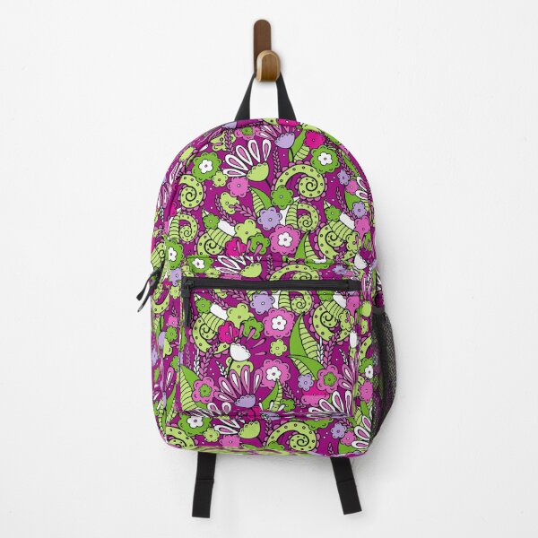 Item preview, Doodles, Spring Garden, Dark lilac background designed and sold by Alex Blud.