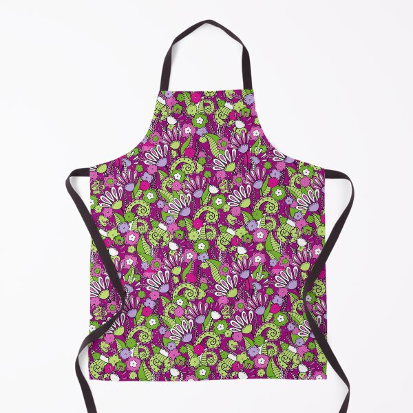 Item preview, Doodles, Spring Garden, Dark lilac background designed and sold by Alex Blud.
