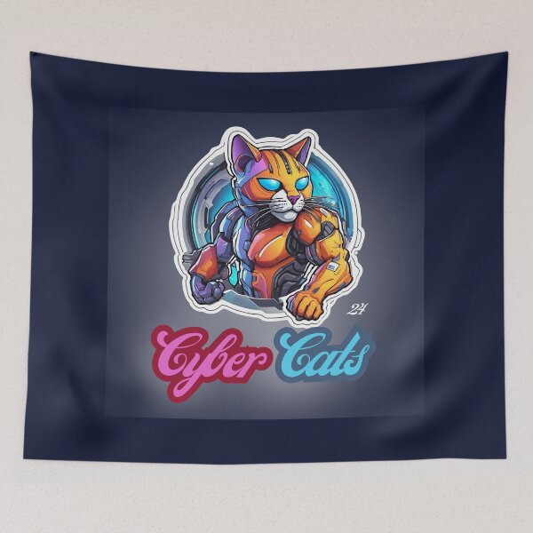 Item preview, Cyber Cats - Cyber Cat 24 designed and sold by Monika Turemka.