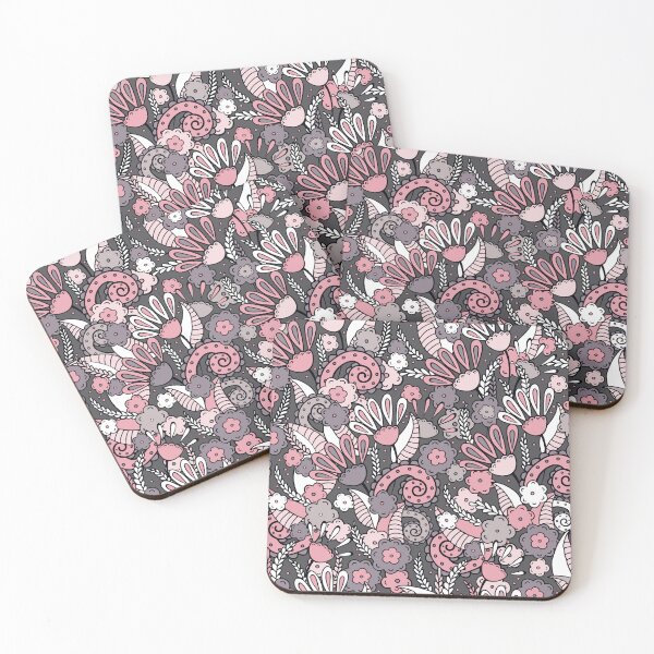 Item preview, Doodles, Spring Garden, Gray-brown background designed and sold by Alex  Blud.