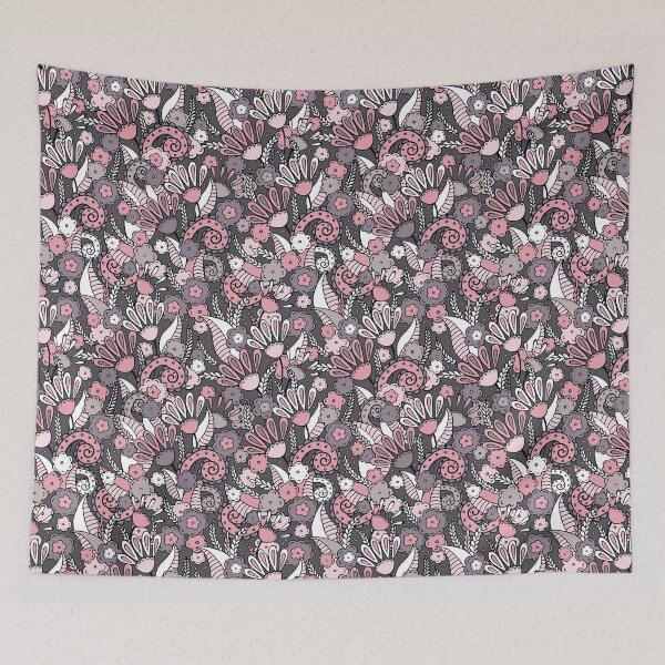Item preview, Doodles, Spring Garden, Gray-brown background designed and sold by Alex  Blud.