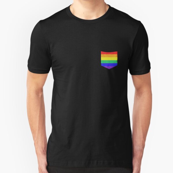 Rainbow Pocket LGBT Pride Slim Fit T-Shirt