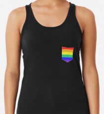 Rainbow Pocket LGBT Pride Racerback Tank Top