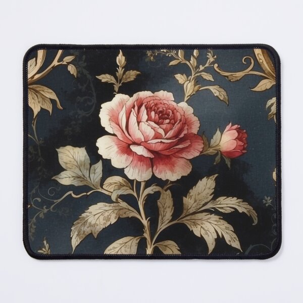 Item preview, Dark Baroque Floral Pink Roses designed and sold by FlowerMeFlorals.