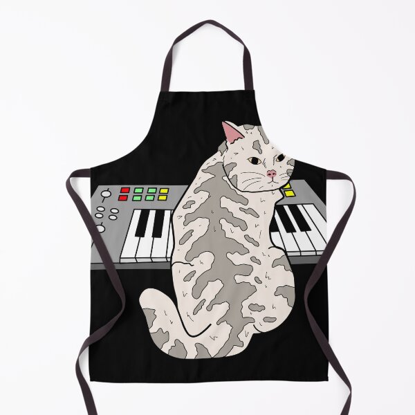 Item preview, cat playing synthesizer designed and sold by Brexmore3.
