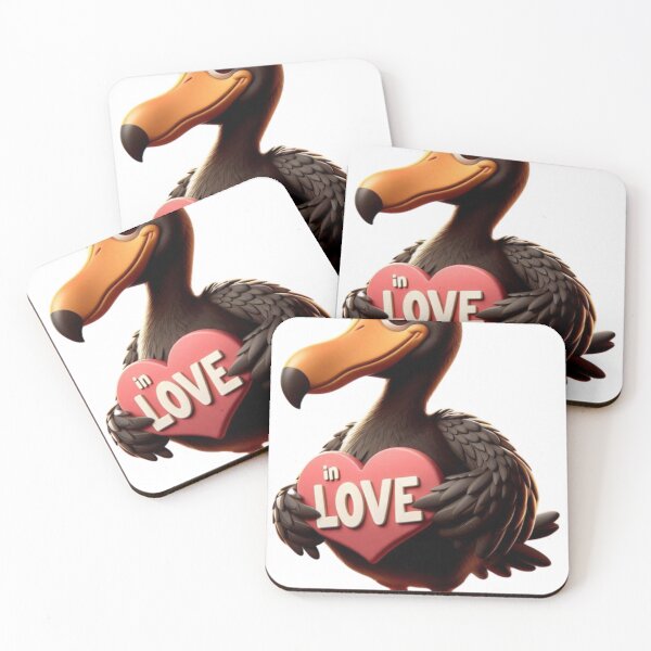 Item preview, Dodo Bird Smitten with Love designed and sold by Aqmean.