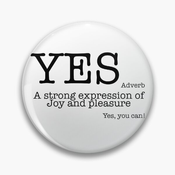 Item preview, Yes, you can!, typewriting font, black and white, Adverb, English designed and sold by BeebopGraphics.