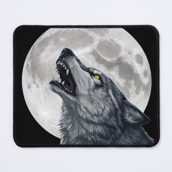 Item preview, a large howling wolf against a huge moon designed and sold by Marsik1982.