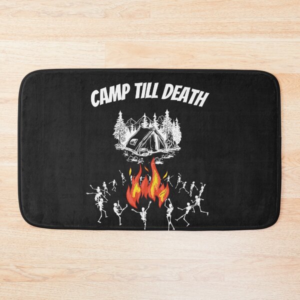Item preview, Camp Till Death Heavy Metal Camping T-Shirt designed and sold by TwistedPrinter.
