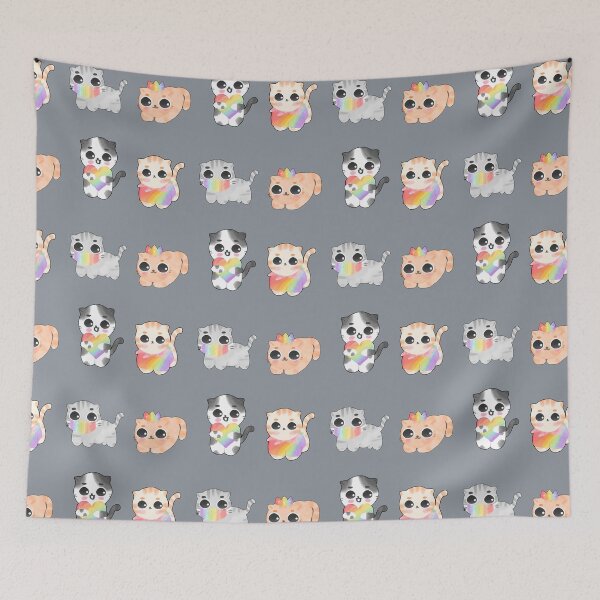 Item preview, Copy of A rainbow-colored Nyan Cat designed and sold by Playful Strokes pom@pom.