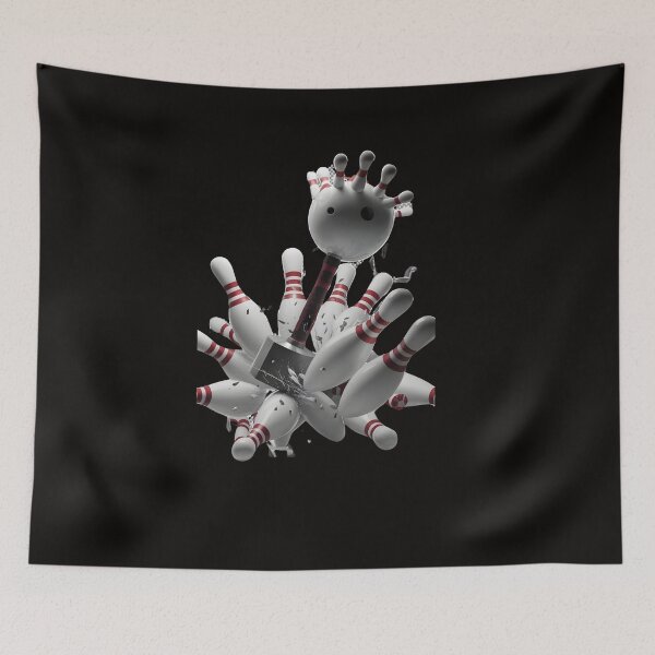 Item preview, Hammer Bowling Smash - This design is perfect for bowling enthusiasts and people who enjoy dynamic, humorous sports-themed graphics. designed and sold by Zyziowsky.