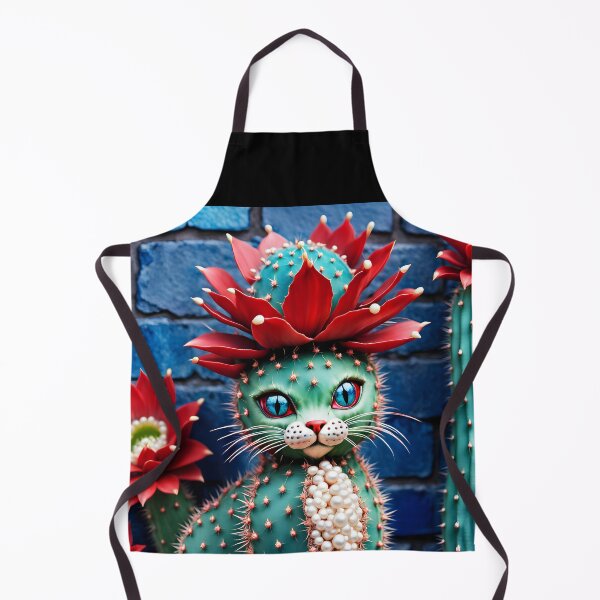 Item preview, Cattus Cat Cactus portrait designed and sold by EmeraldeaArt.