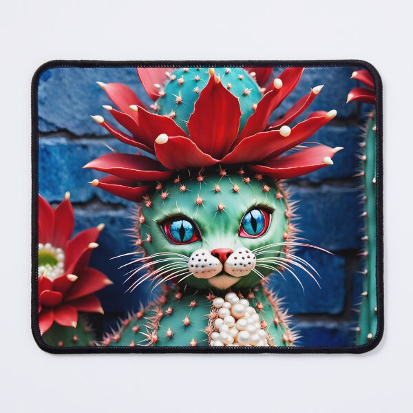 Item preview, Cattus Cat Cactus portrait designed and sold by EmeraldeaArt.