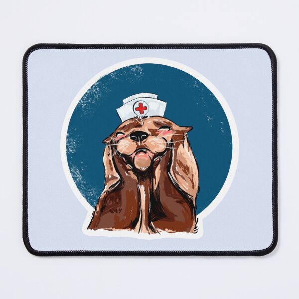Item preview, Nurse Otter - Navy designed and sold by NurseLauraDraws.