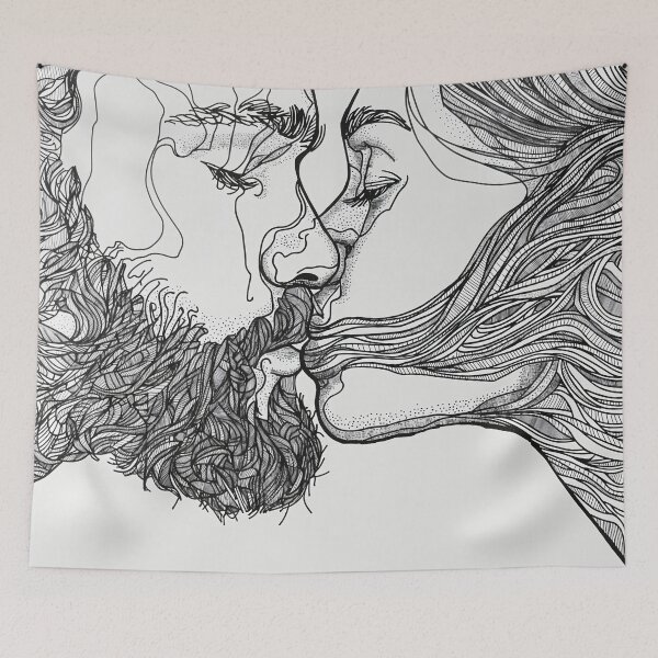 Item preview, Interwoven Souls, 2024, A4, ink on paper designed and sold by oanaunciuleanu.