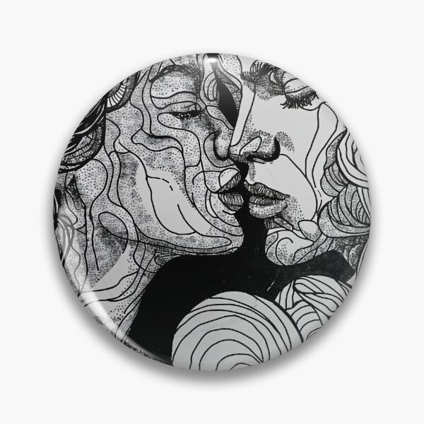 Item preview, The kiss, 2024, A4, ink on paper designed and sold by oanaunciuleanu.
