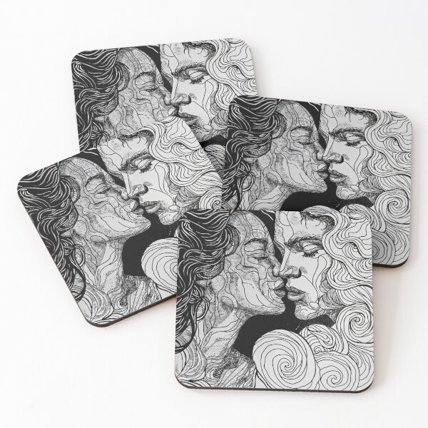 Item preview, The kiss, 2024, A4, ink on paper designed and sold by oanaunciuleanu.