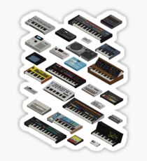 Synthesizer Fan Collection Sticker