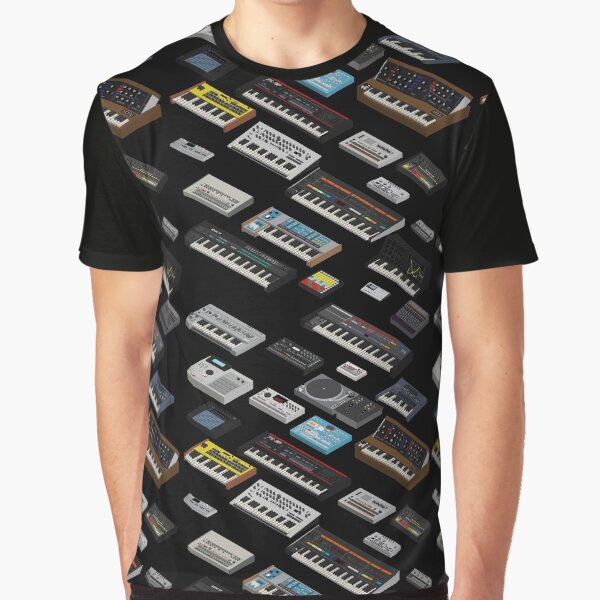Synthesizer Fan Collection Graphic T-Shirt
