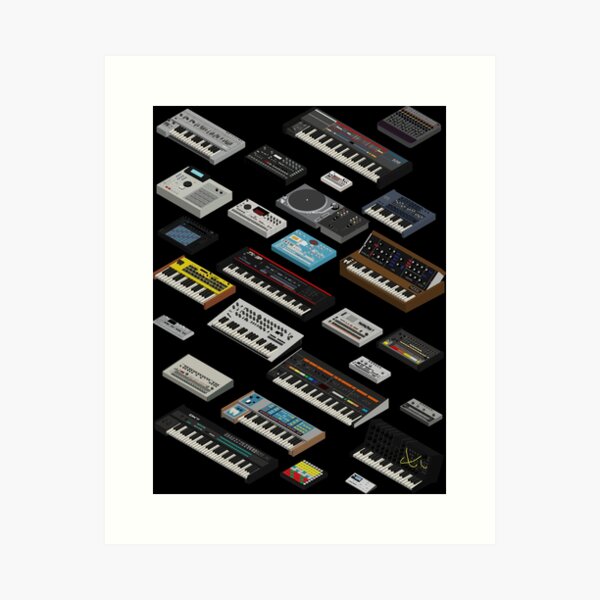 Synthesizer Fan Collection Art Print