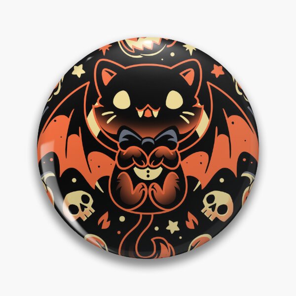 Item preview, Midnight Pumpkin Cat - Cute Vampire Kitten designed and sold by Snouleaf.