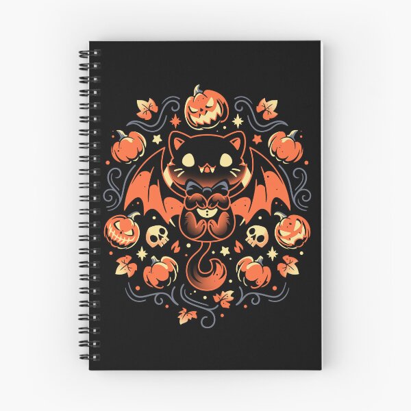 Item preview, Midnight Pumpkin Cat - Cute Vampire Kitten designed and sold by Snouleaf.