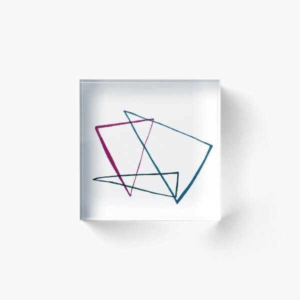 Nine Modern Angles Acrylic Block
