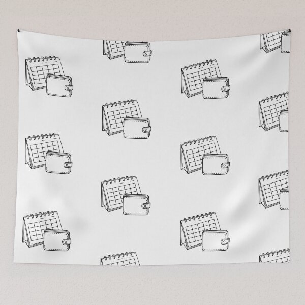 Item preview, Calendar with opened Wallet designed and sold by rasagamastore.