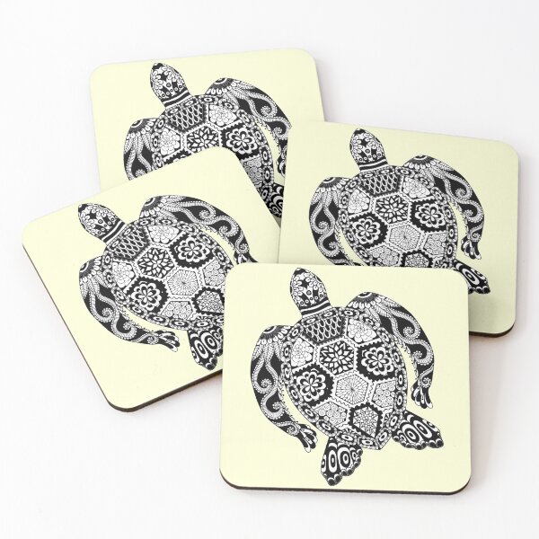 Item preview, Alvesart - Black and White Turtle designed and sold by Alvesart.