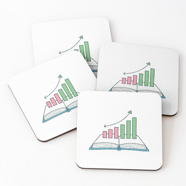 Item preview, Opened book with bar chart graph designed and sold by rasagamastore.